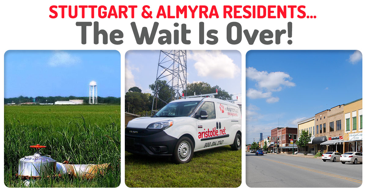 Aristotle Broadband Now Available in Stuttgart & Almyra, AR